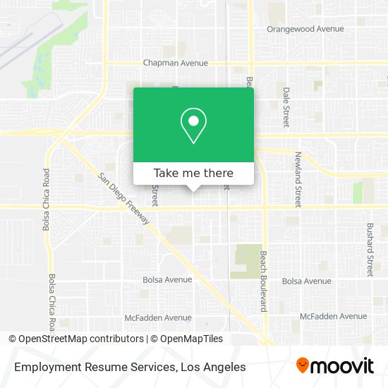 Employment Resume Services map