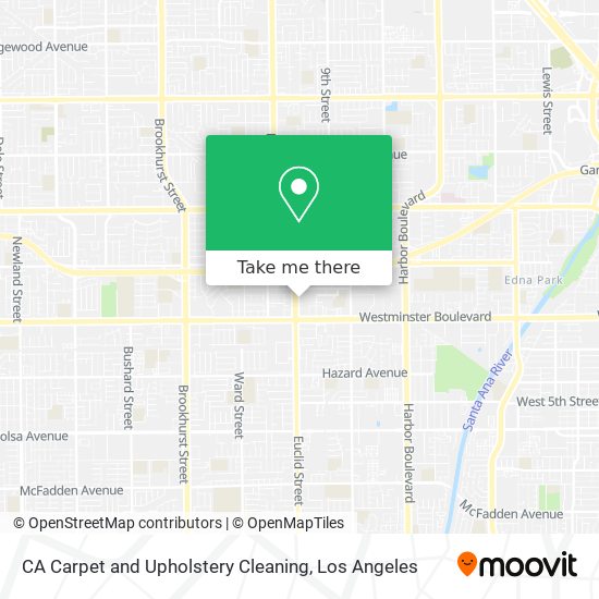 CA Carpet and Upholstery Cleaning map