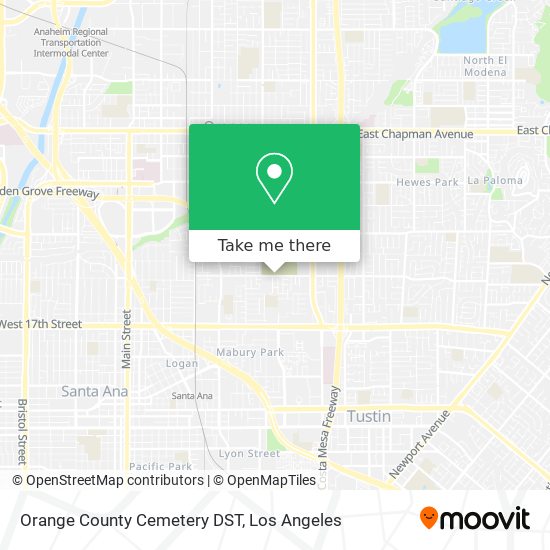 Mapa de Orange County Cemetery DST