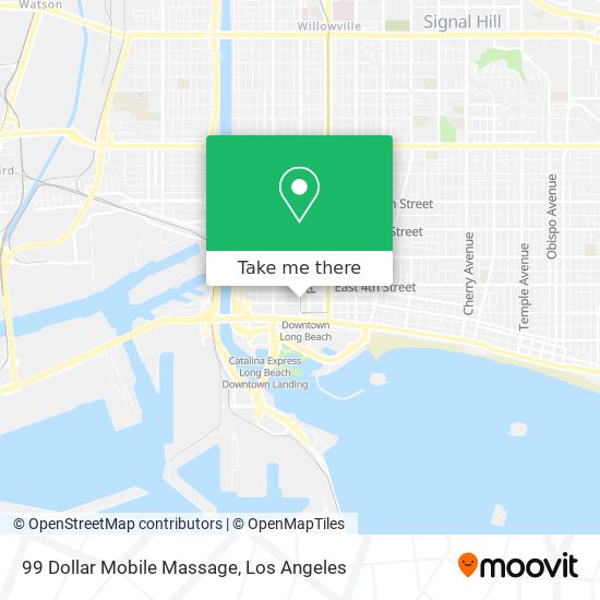 Mapa de 99 Dollar Mobile Massage