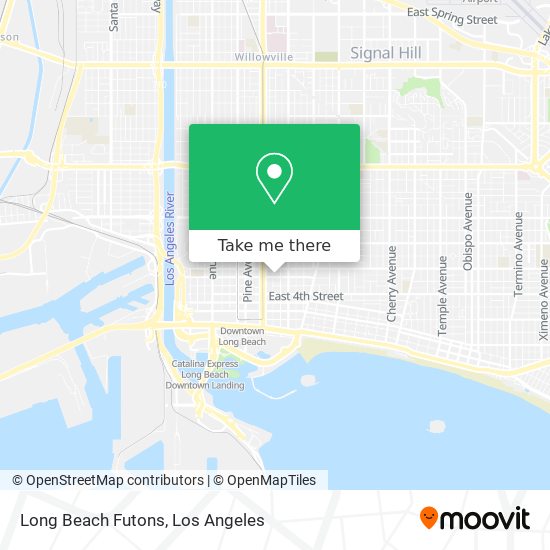 Mapa de Long Beach Futons