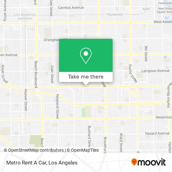 Metro Rent A Car map