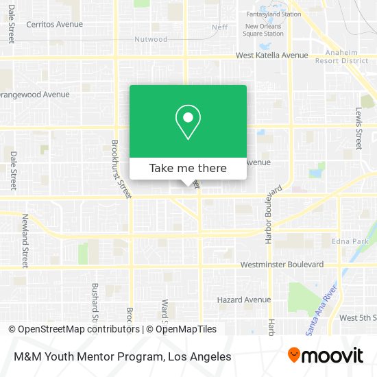 M&M Youth Mentor Program map