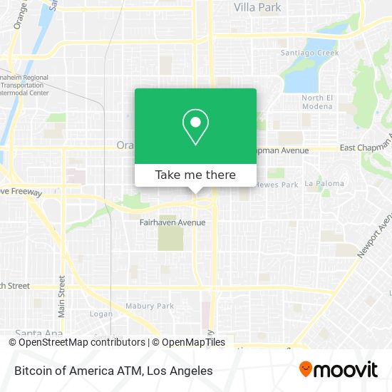 Bitcoin of America ATM map