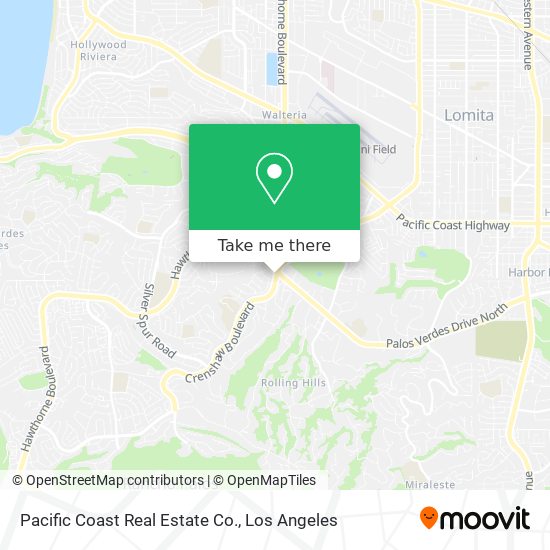 Pacific Coast Real Estate Co. map