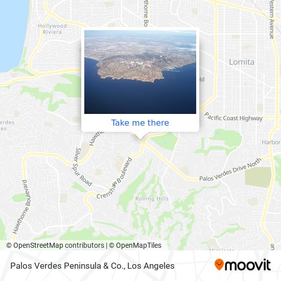 Palos Verdes Peninsula & Co. map