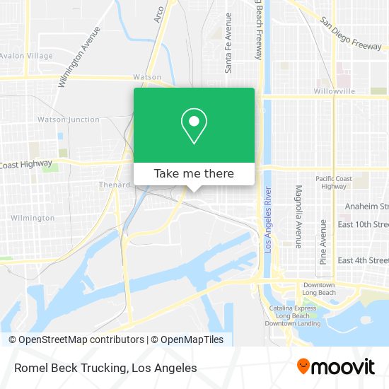 Romel Beck Trucking map