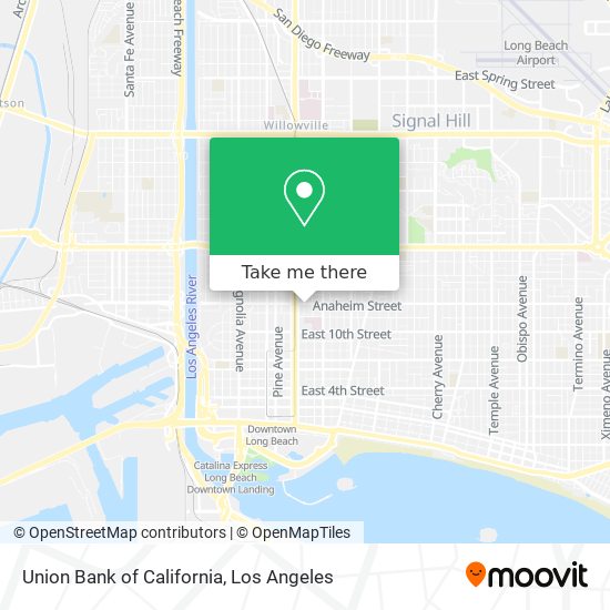 Mapa de Union Bank of California
