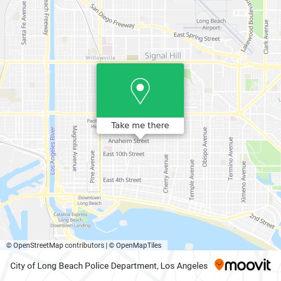 Mapa de City of Long Beach Police Department