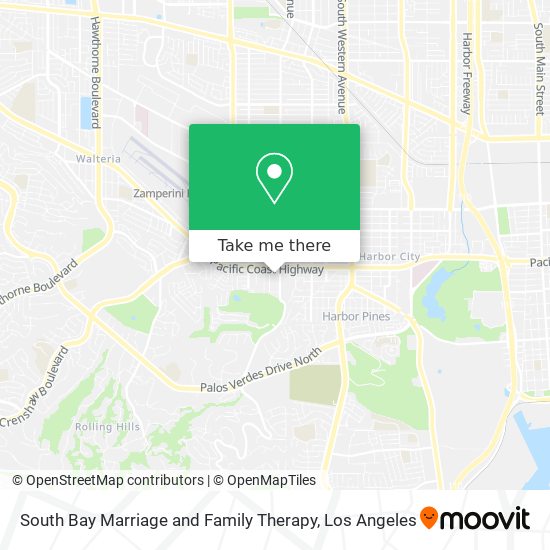 Mapa de South Bay Marriage and Family Therapy