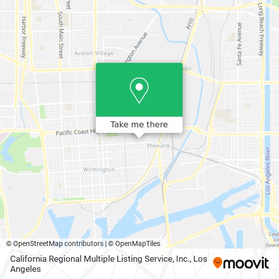 Mapa de California Regional Multiple Listing Service, Inc.
