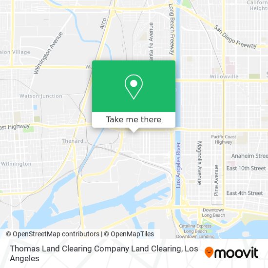 Mapa de Thomas Land Clearing Company Land Clearing