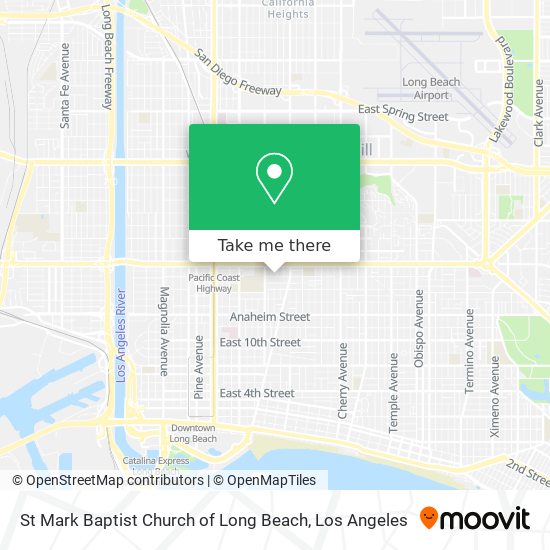 St Mark Baptist Church of Long Beach map