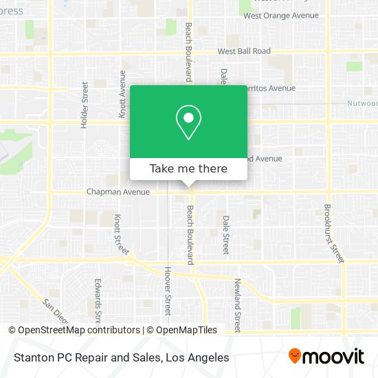 Stanton PC Repair and Sales map