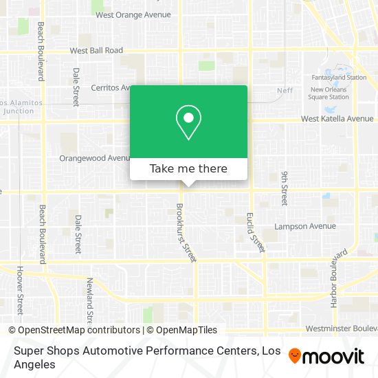 Mapa de Super Shops Automotive Performance Centers