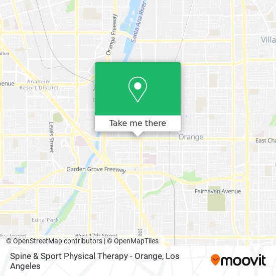 Mapa de Spine & Sport Physical Therapy - Orange