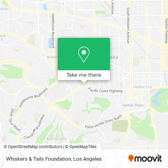 Mapa de Whiskers & Tails Foundation