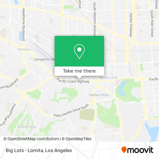 Mapa de Big Lots - Lomita