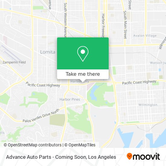 Advance Auto Parts - Coming Soon map