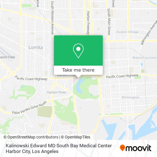 Mapa de Kalinowski Edward MD South Bay Medical Center Harbor City