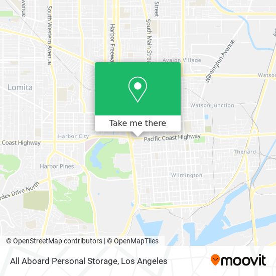 Mapa de All Aboard Personal Storage