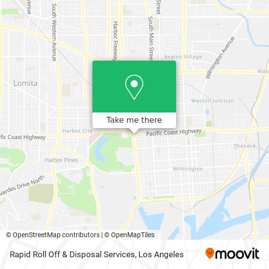 Mapa de Rapid Roll Off & Disposal Services