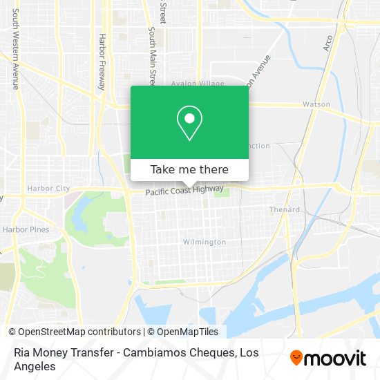 Mapa de Ria Money Transfer - Cambiamos Cheques