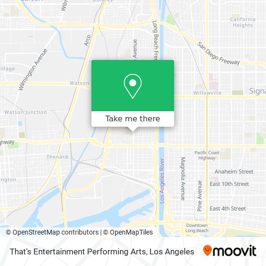 That's Entertainment Performing Arts map