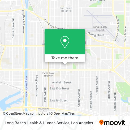 Long Beach Health & Human Service map