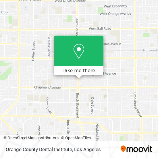 Mapa de Orange County Dental Institute