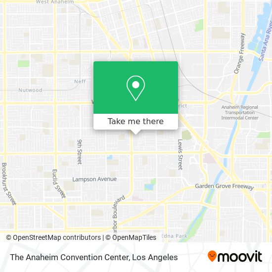 Mapa de The Anaheim Convention Center