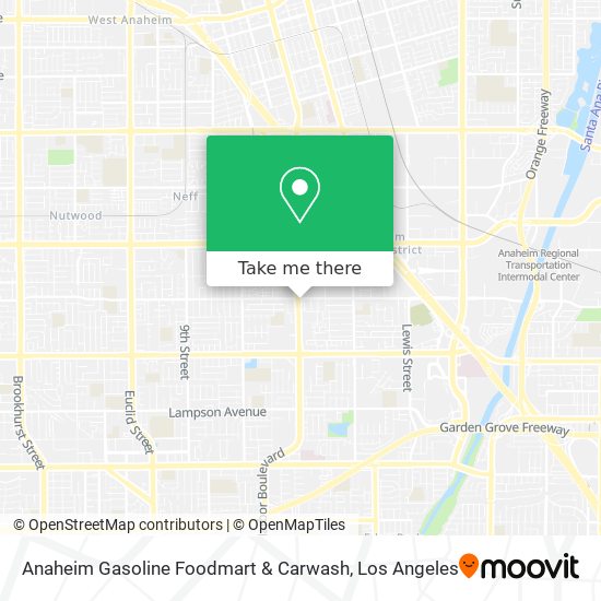 Anaheim Gasoline Foodmart & Carwash map