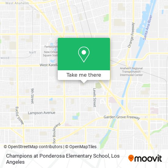 Champions at Ponderosa Elementary School map