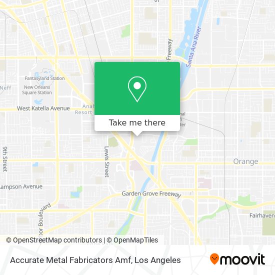 Mapa de Accurate Metal Fabricators Amf