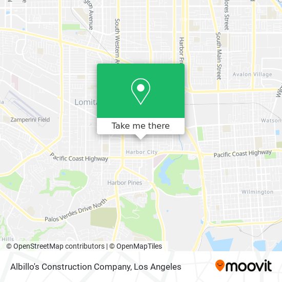 Albillo's Construction Company map