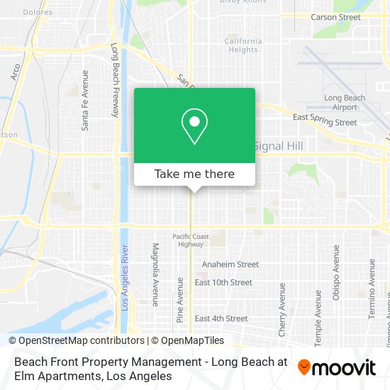 Beach Front Property Management - Long Beach at Elm Apartments map