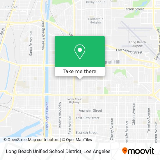 Long Beach Unified School District map