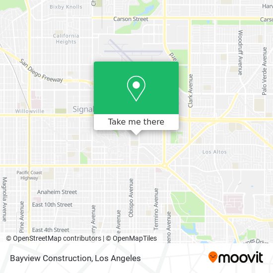 Bayview Construction map