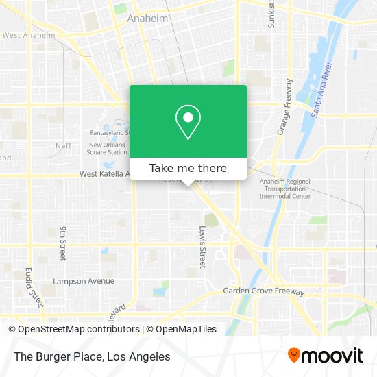 The Burger Place map