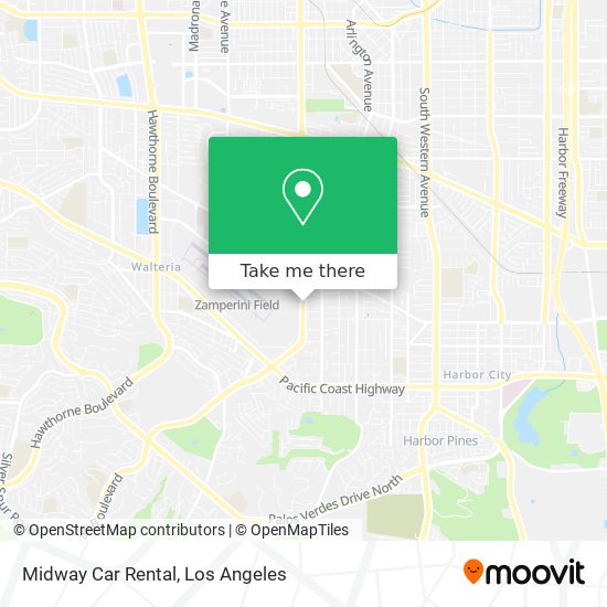 Mapa de Midway Car Rental