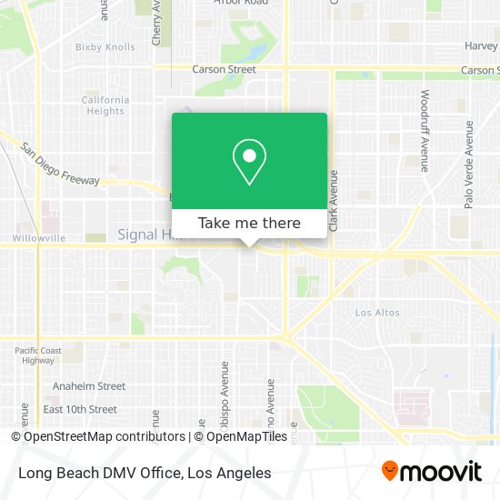 Long Beach DMV Office map