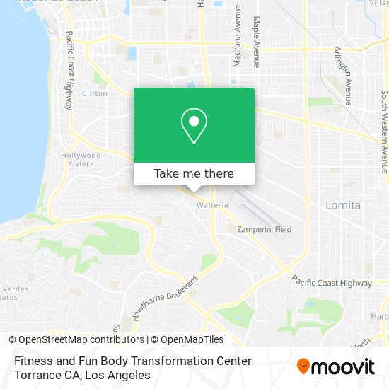 Mapa de Fitness and Fun Body Transformation Center Torrance CA