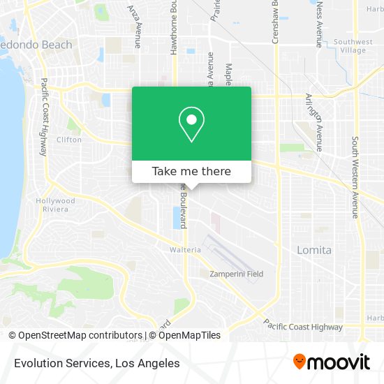 Evolution Services map