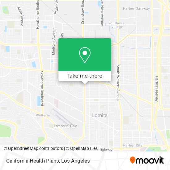 Mapa de California Health Plans