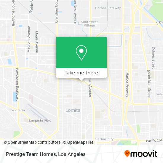 Prestige Team Homes map