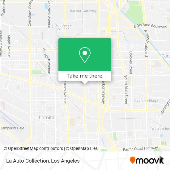 La Auto Collection map