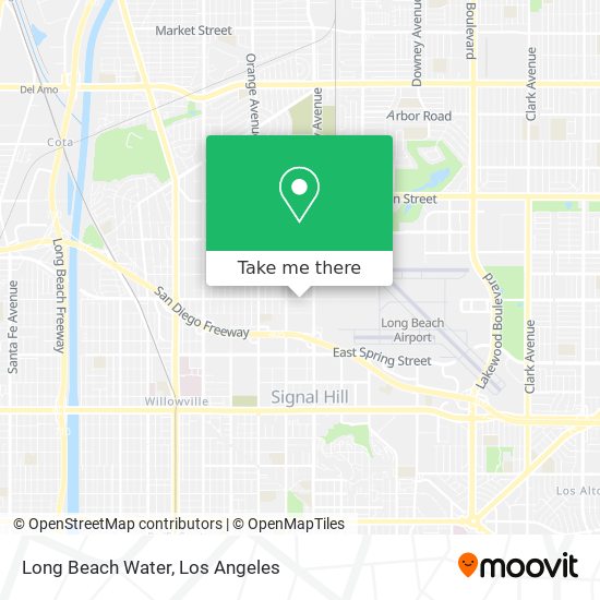Long Beach Water map