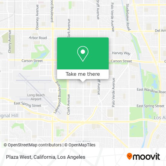 Plaza West, California map