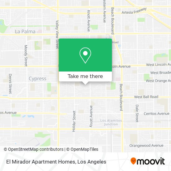 El Mirador Apartment Homes map