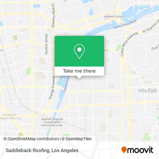 Saddleback Roofing map